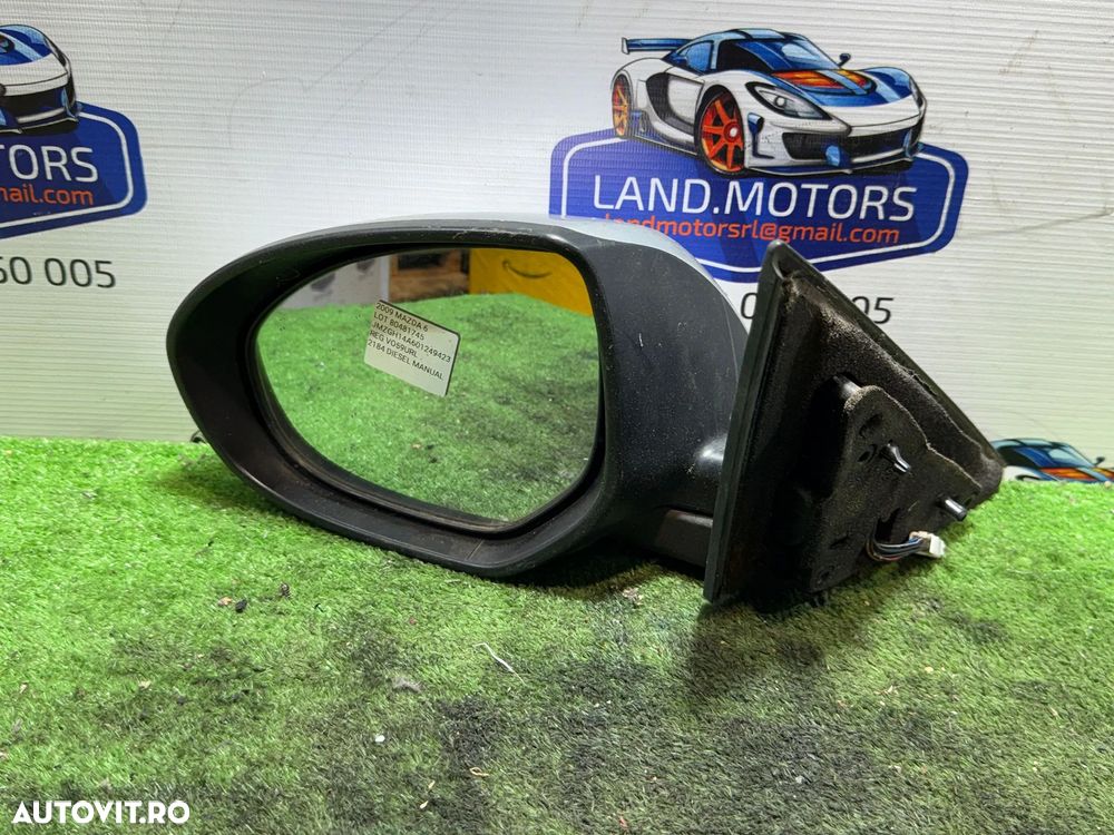 OGLINDA STANGA 7 PINI MAZDA 6 SPORT D 2.2 DIESEL 2009 COD OEM 022683 / 022684 / HATCHBACK 2007-2012 - 1