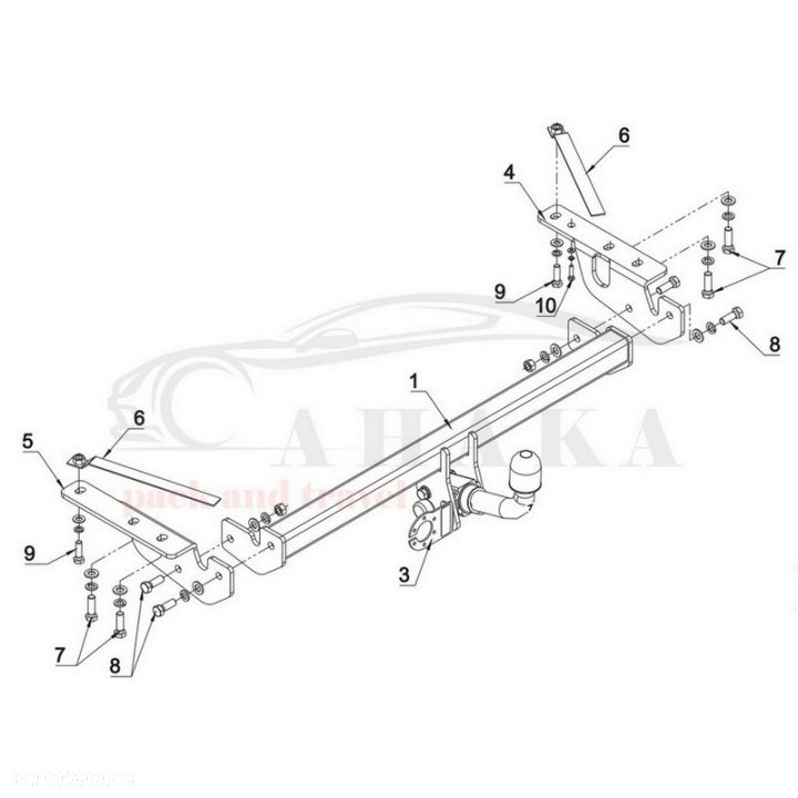 Hak Holowniczy Automat Do Toyota Corolla Verso 2002-2004 - 3