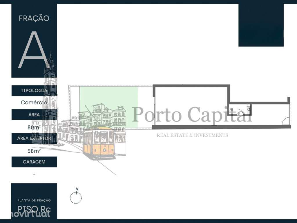 EXCELENTE LOJA (EM CONSTRUÇÃO) COM TERRAÇO EM MATOSINHOS SUL - Grande imagem: 3/20