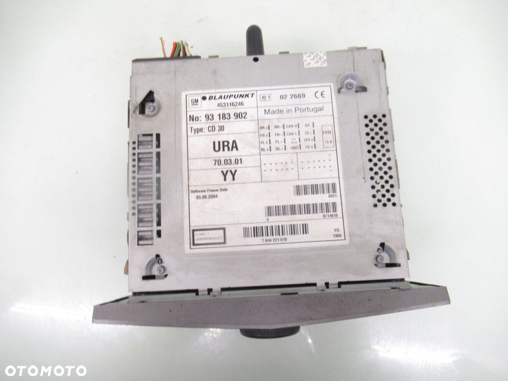 RADIO CD30 OPEL ASTRA III H 453116246 317099190 - 11