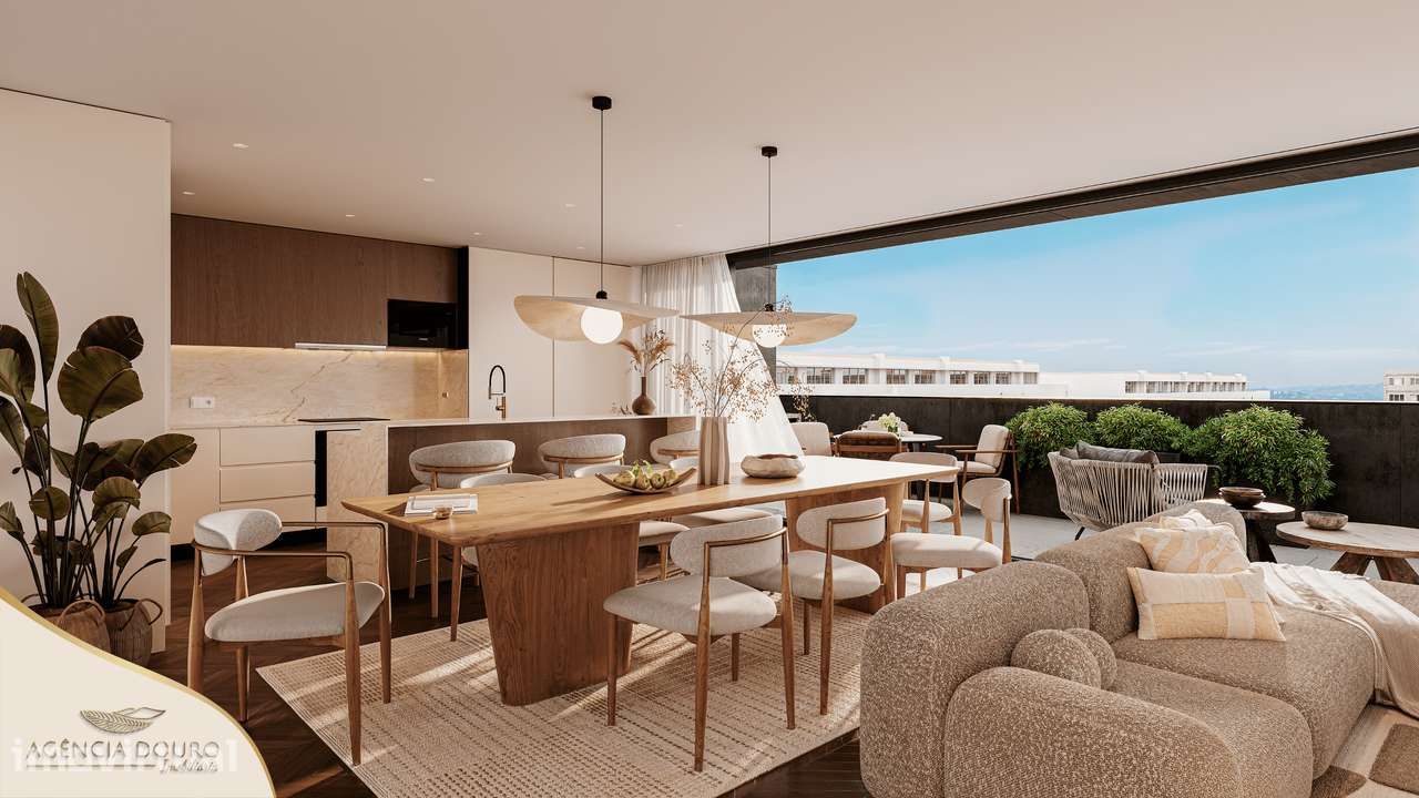 Apartamento T3 duplex com varanda e terraço em Leça da Palmeira - Grande imagem: 2/16