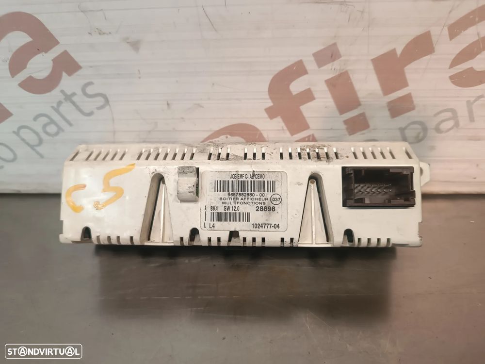 ECRÃ / DISPLAY MULTIFUNÇÕES CITROEN C5 II 04-08 9657882880 1024777-04 - 3