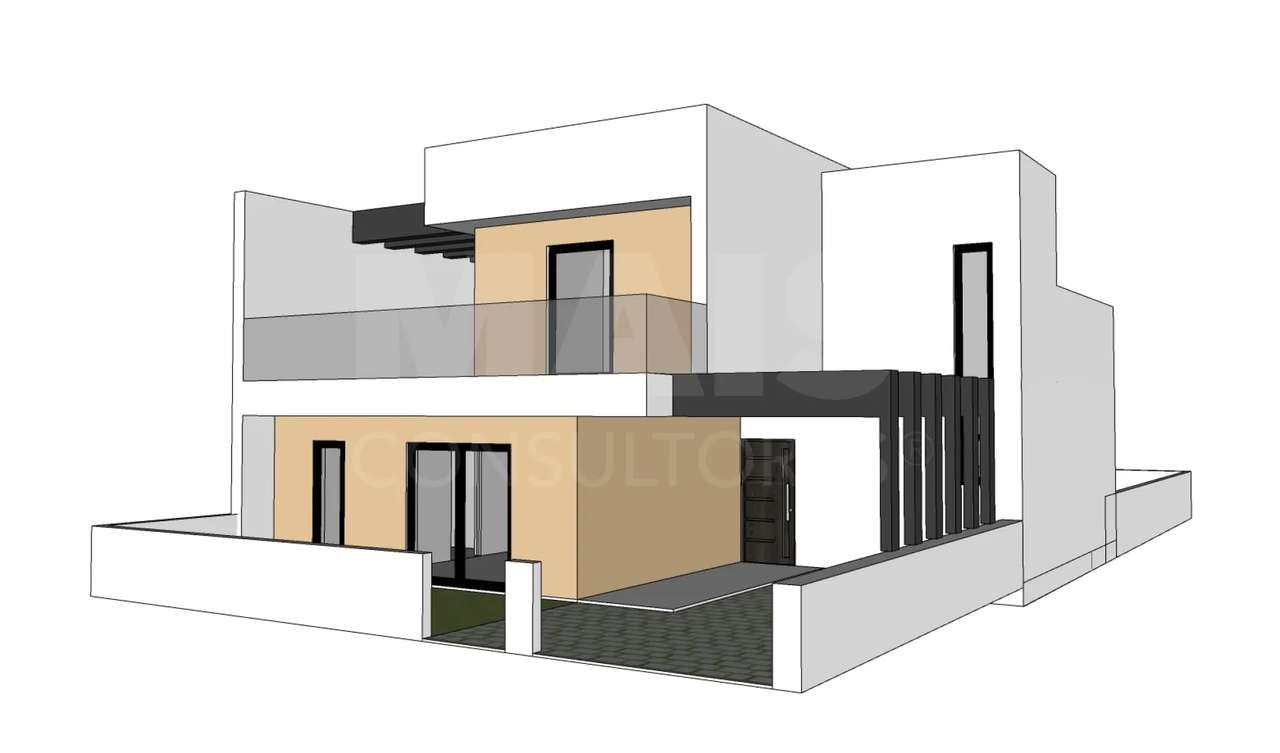 Lote Urbano com Proj. Aprovado para Moradia T3 c/ Cave, Logradouro ... - Grande imagem: 4/11