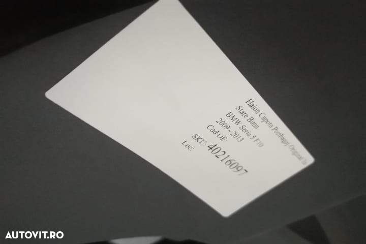 Haion Capota Portbagaj Original In Stare Buna BMW Seria 5 F10 2009 201 - 7