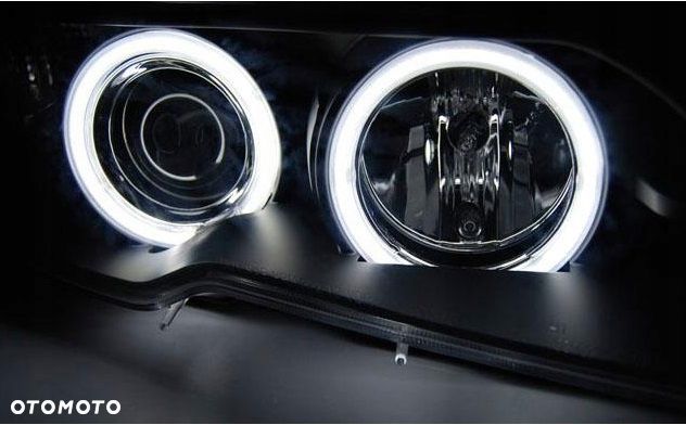 reflektor lampy kpl ringi angel eyes led ccfl tuning bmw 3 e46 lift coupe - 4