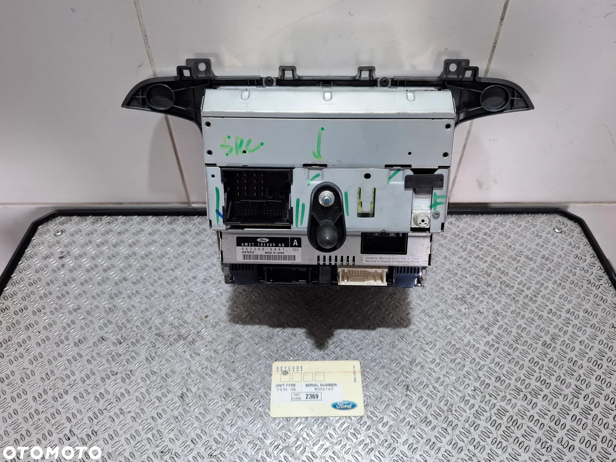Radio DVD oryginał Ford S - Max mk1 2006 rok nr 6M2T10E889AB kod radia 2369 - 4