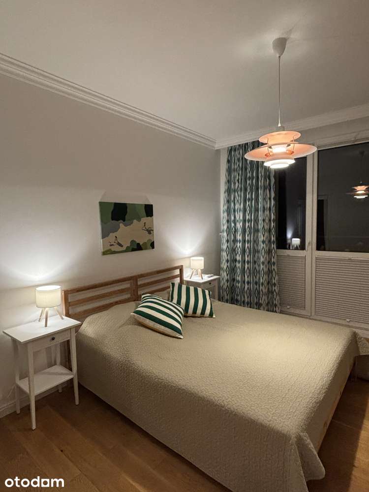 Saska Kępa | Odnowione | Klimatyzacja | 2 pokoje | Garderoba | Balkon