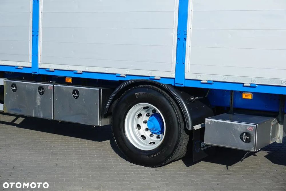 Scania / P 250 / ACC / SKRZYNIOWY + HDS + WINDA / PALFINGER PK 12 002 - EH B / WYSIĘG 10 M - 19