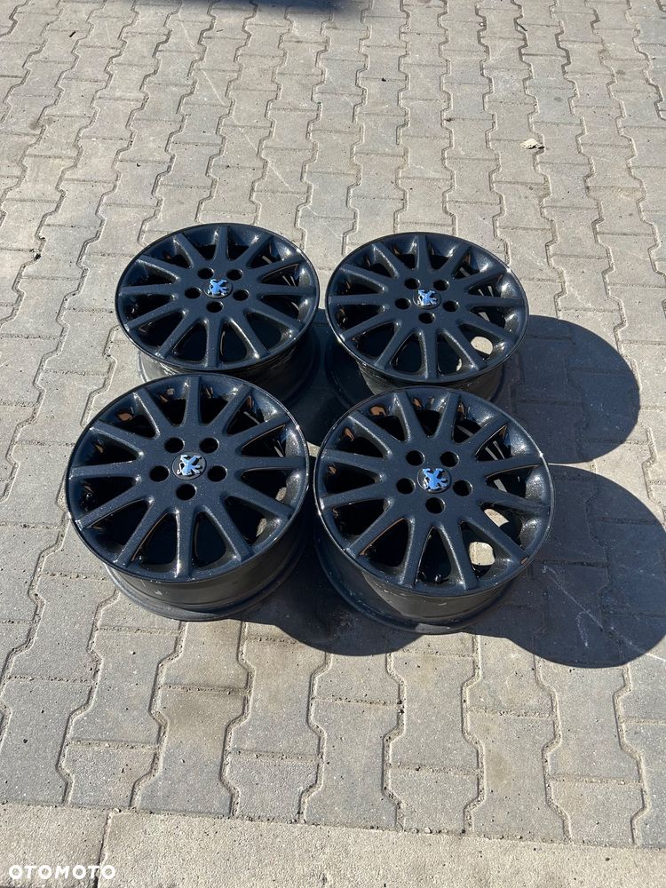 Alufelgi Peugeot Citroen 16 cali 5x108 Oryginalne czarne - 2