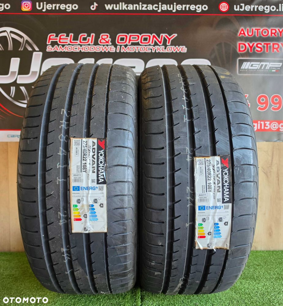 2x Opony Letnie YOKOHAMA ADVAN SPORT V105- 275/40/R22 - 3