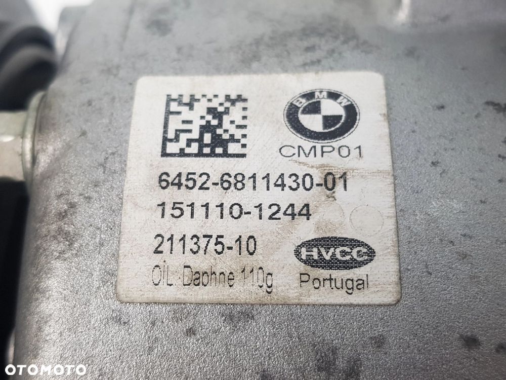 Sprężarka Kompresor klimatyzacji BMW MINI F45 F48 F10 G11 F25 F55 F56 F60 6811430 - 6