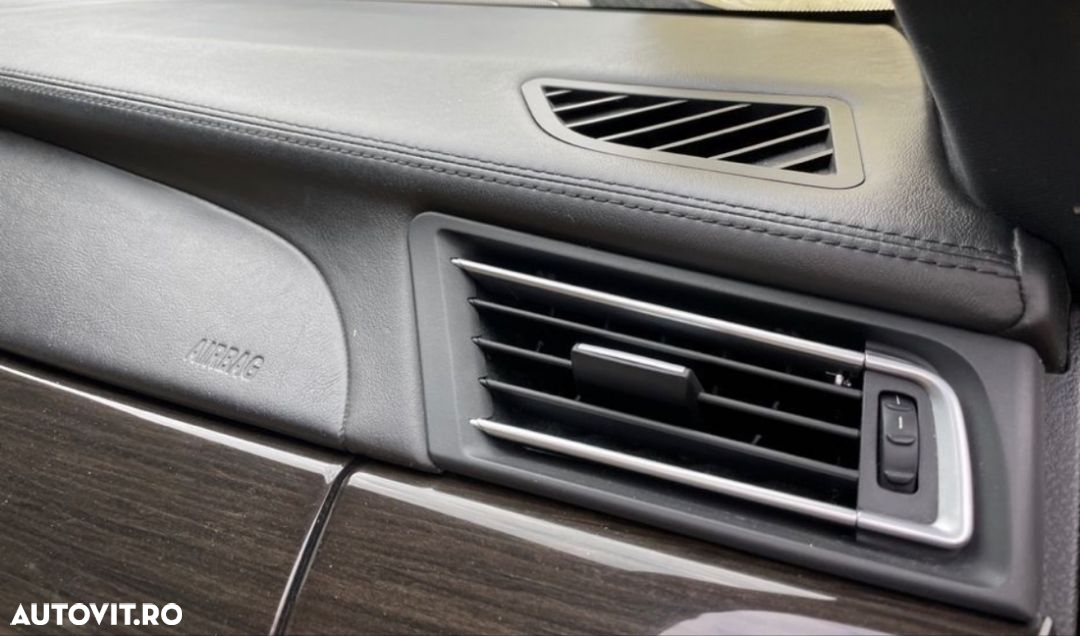 planșă bord bmw seria 7 F01 F02 2014 LCI piele originala cu tot cu airbag pasager aeroterma volan pe partea stânga kit piele Nappa Hud head up display dețin mai multe modele - 12