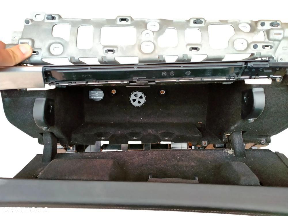 PORSCHE PANAMERA LIFT Skóra Czarny Schowek Pasażera Konsoli Uchwyt na kubki - 6