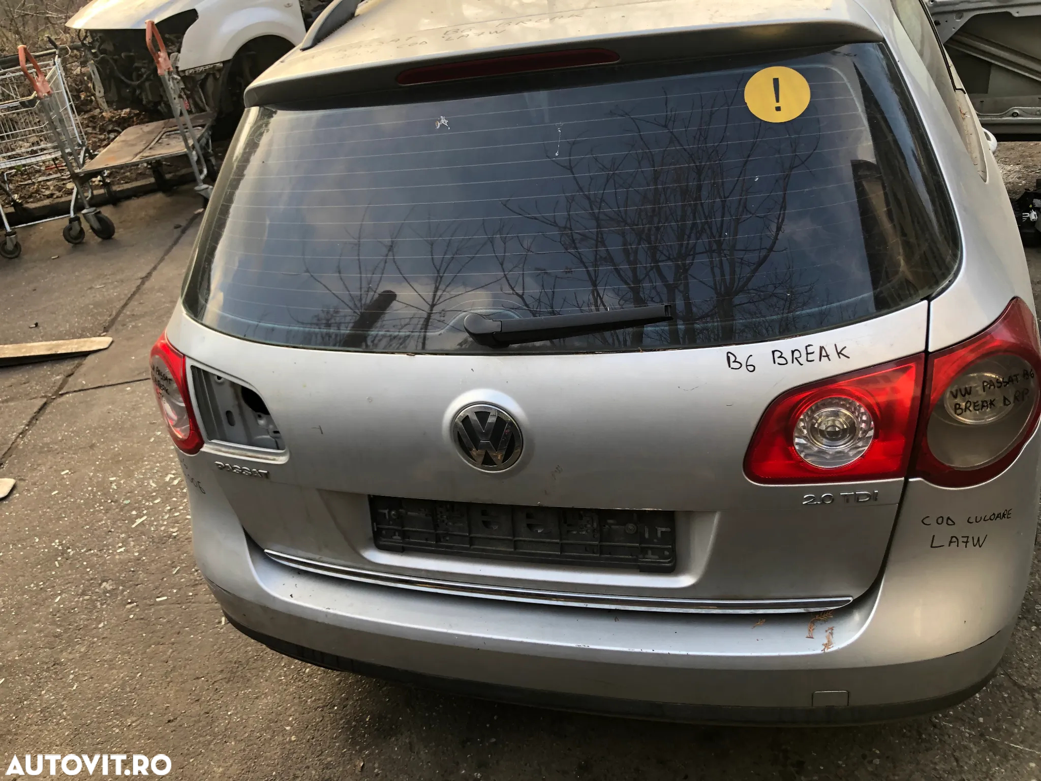 Haion portbagaj VW Volkswagen Passat B6 break gri argintiu LA7W - 3