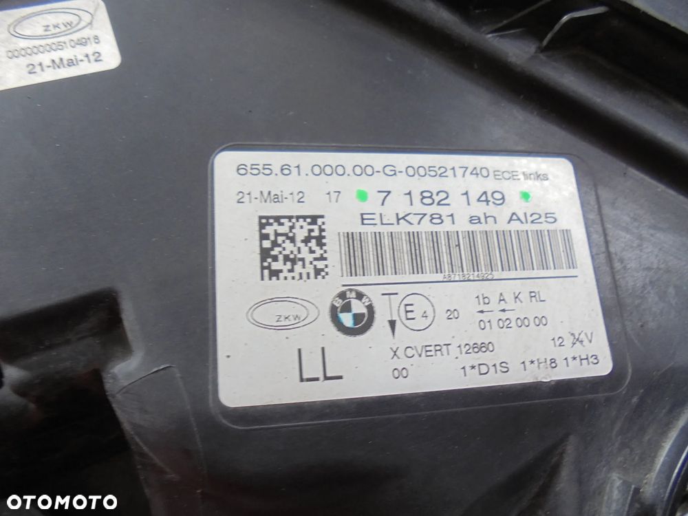 BMW 7 F01 LAMPA LEWY PRZÓD EUROPA - 4