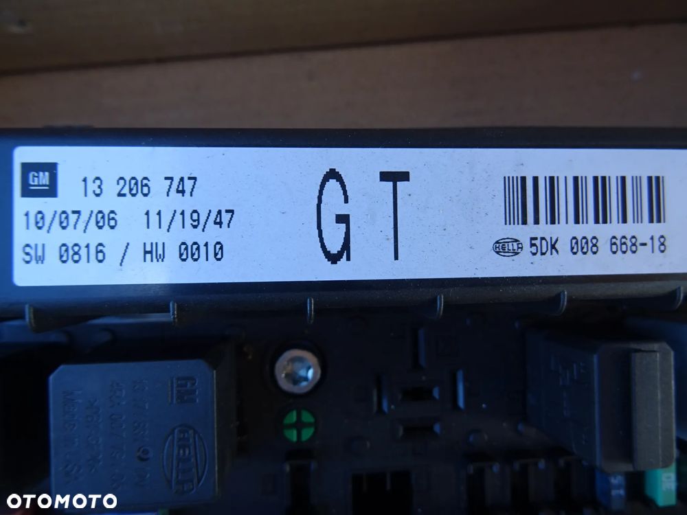 MODUŁ NADWOZIA UEC OPEL ZAFIRA B ASTRA H TWIN TOP 13206747 GT + KOD PIN - 2