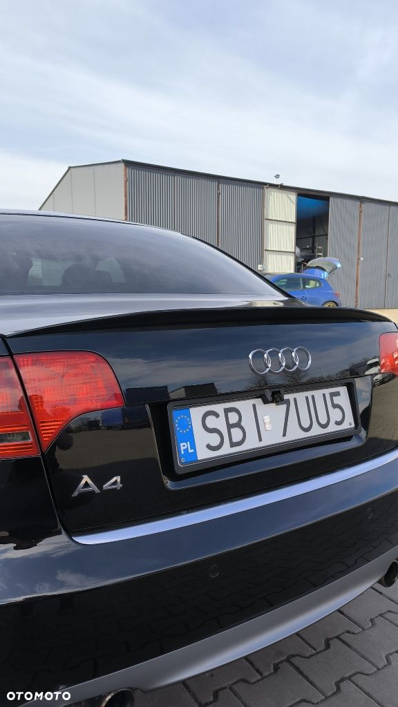 Audi A4 B6 B7 Spoiler Lotka Dokładka Tylna Czarny Połysk - 4
