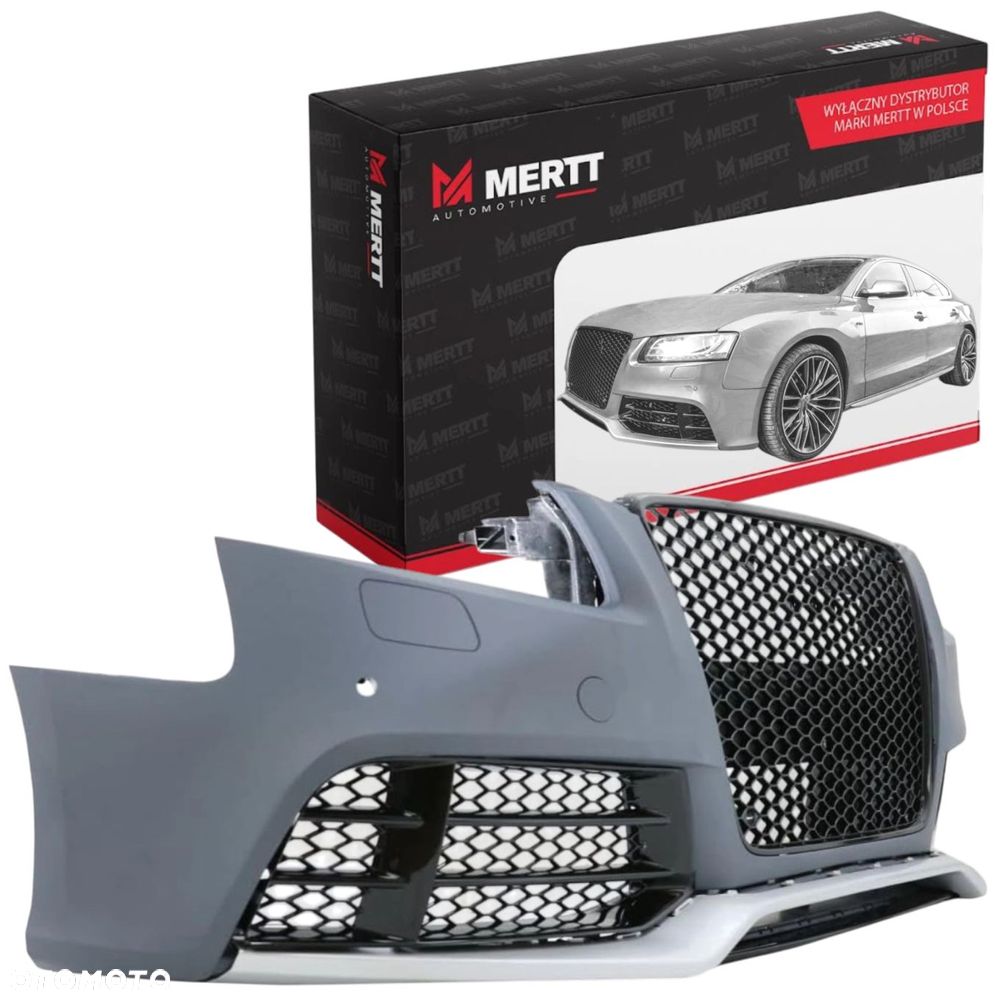 AUDI A5 8T 2008-2011 ZDERZAK KOMPLETNY PRZEDNI ATRAPA GRILL PRZÓD RS LOOK - 2