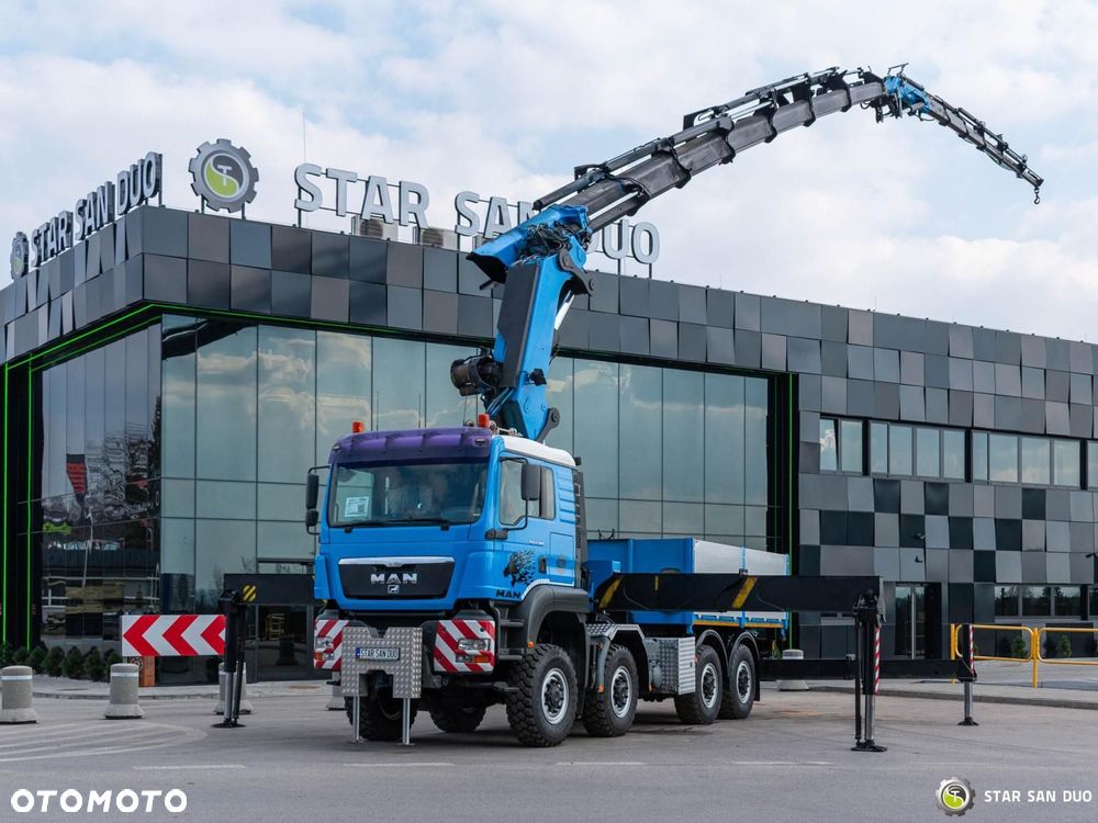 MAN TGA 41.480 8x8 PALFINGER PK 100002 HDS Żuraw Fly Jib Wciągarka - 2