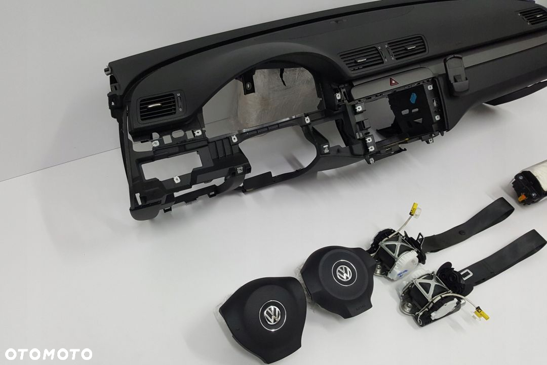 VW PASSAT B6 CC DESKA ROZDZIELCZA KONSOLA KOKPIT PULPIT PODUSZKI AIRBAG AIR BAG PASY KIT SET - 2