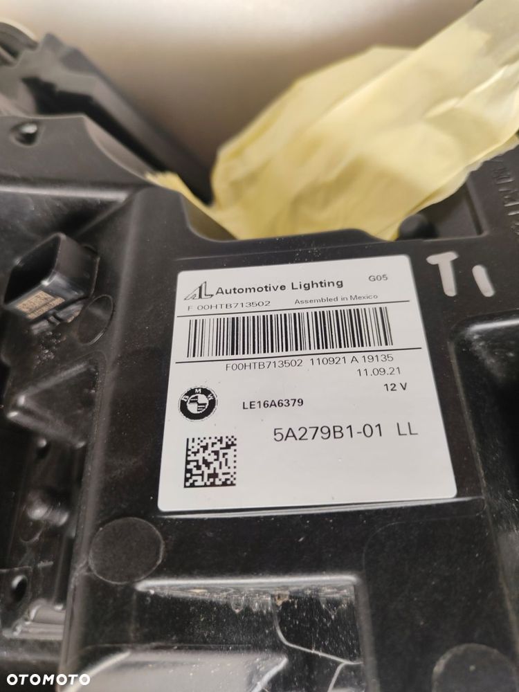 bmw x5 g05 laser ciemny komplet lamp przód 5a279b1, 5a279b2 - 15