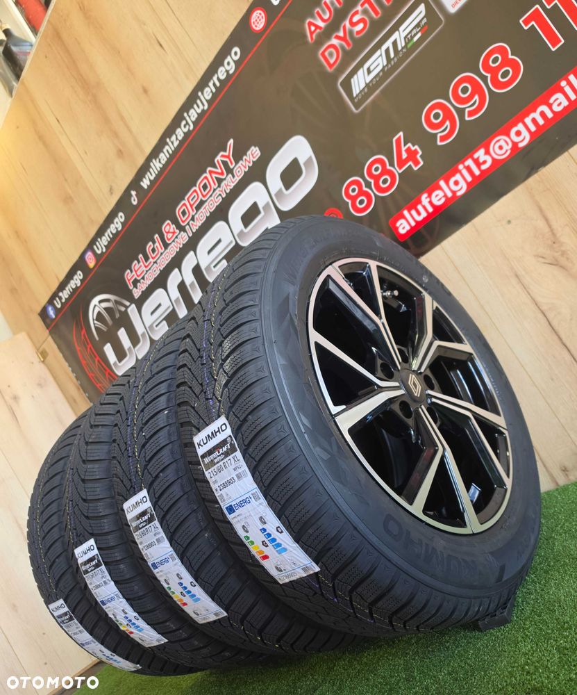 Koła zimowe RENAULT SYMBIOZ, AuSTRAL. CAPTUR 17x5x114,3 Kumho WindCraft WP52+ 215/60/R17 + TPMS - 4
