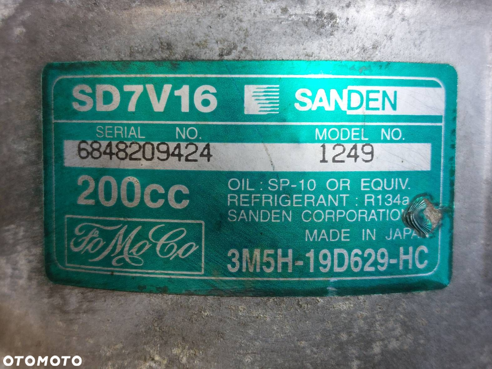SPRĘŻARKA KOMPRESOR KLIMATYZACJI VOLVO V50 I S40 II 2.0 D 3M5H-19D629-HC - 5