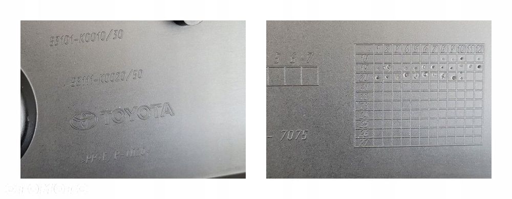 ZDERZAK PRZÓD ZNACZEK KRATKA TOYOTA YARIS IV 2019- 52119-K0050 52119-K0050 - 16