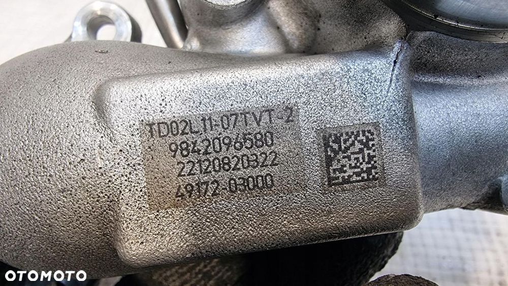 TURBOSPRĘŻARKA TURBO TURBINA Ford Transit Courier LIFT 1.5 TDCi 9842096580. - 5