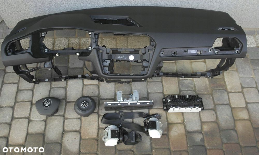 vw tiguan ii airbag pas deska konsola kokpit pulpit pÓŁka pasyt