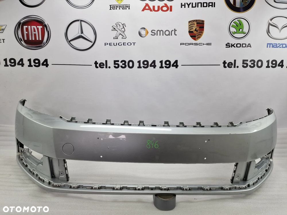 VW PASSAT B7 3AA 10- ZDERZAK PRZEDNI PRZÓD , ŁADNY , SREBRNY METALIK , BEZ SPRYSKÓW I PDC , NR AUKCJI NZ846 - 1