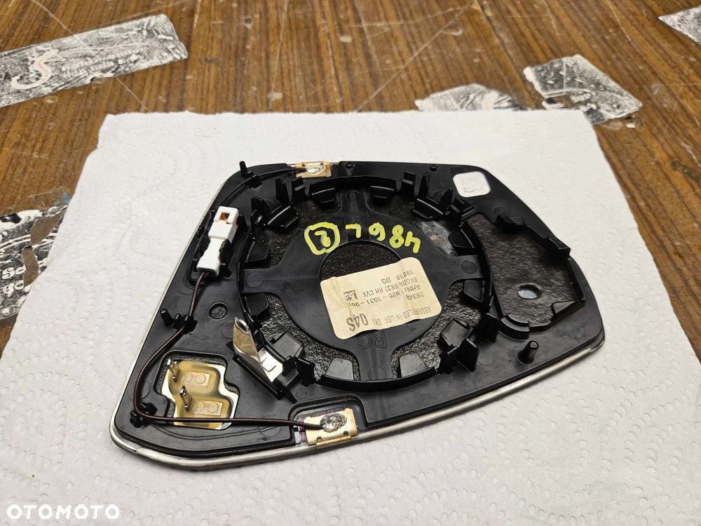 Szkło Lusterko Wkład Wkłady Fotochrom Lewy Prawy Skoda Octavia III 3 Podgrzewane Oryginalne - 37