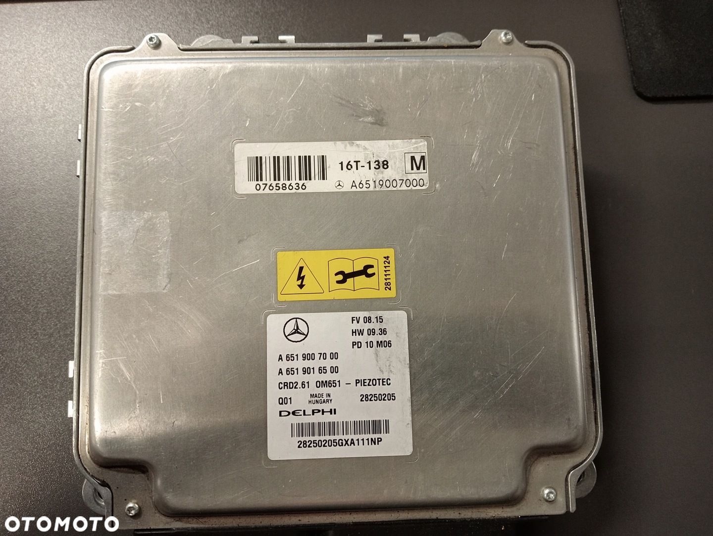 MODUŁ SILNIKA STERUJĄCY KOMPLETNY MERCEDES W204 W207 W212 A6519007000 - 1