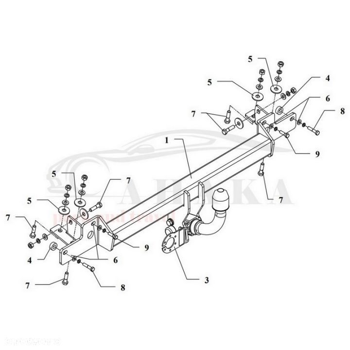 Hak Holowniczy Automat Do Toyota Corolla E11 Sedan 1997-2001 - 3