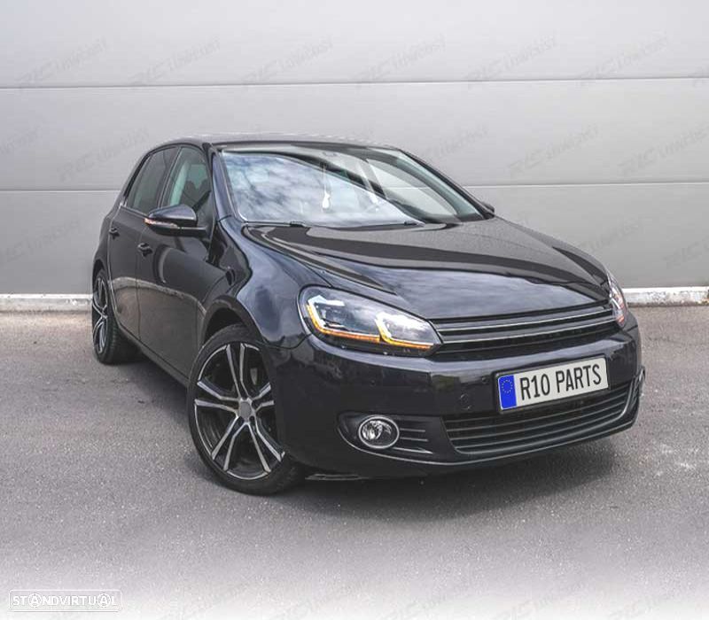 FARÓIS VOLKSWAGEN VW GOLF 6 08-13 LOOK PRATEADO GOLF 7 DINÂMICOS - 2