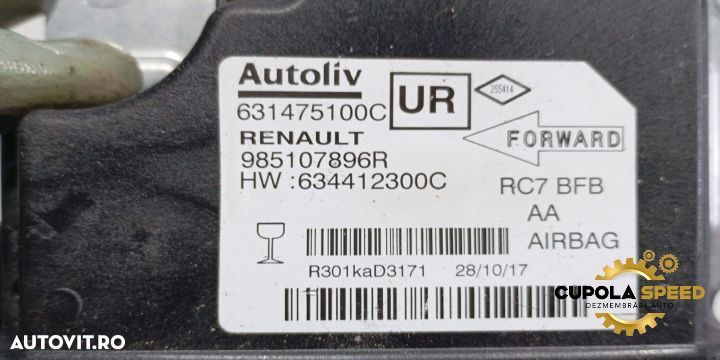 Modul airbag 985107896R Renault Megane 4 [2016 - 2020] - 2