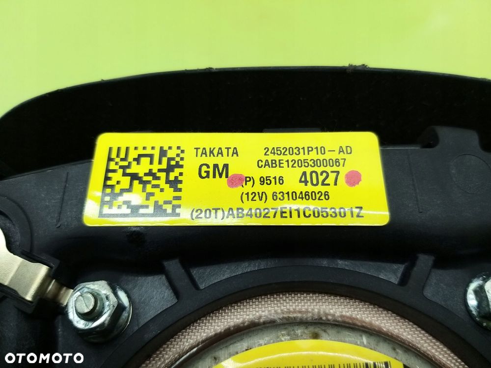Airbag kierowcy Chevrolet Aveo III 2011–2014 95164027 TAKATA EUROPA - 2