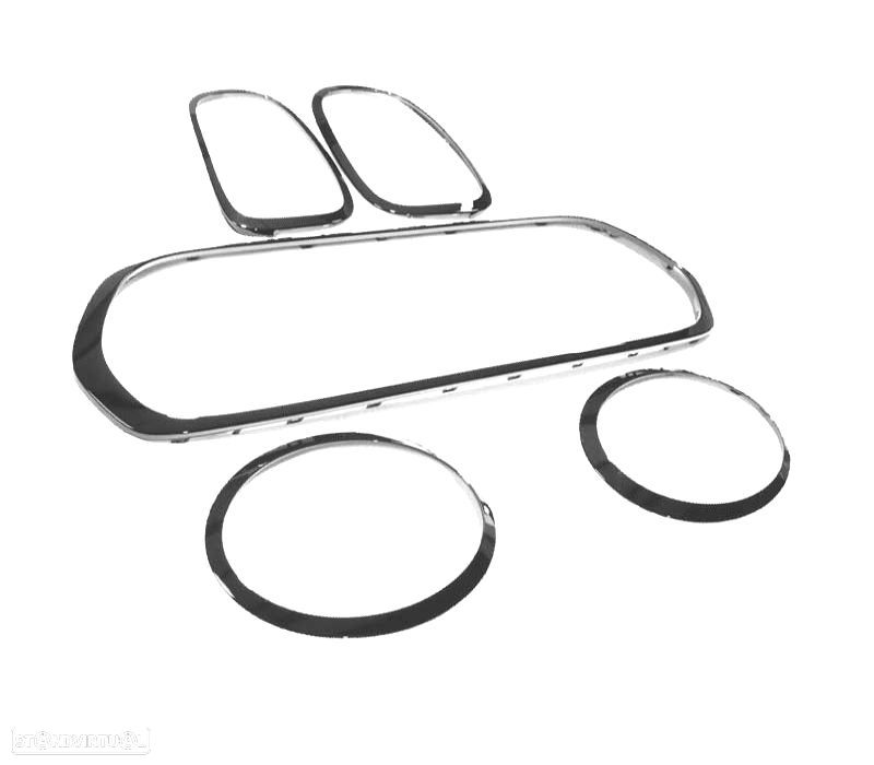 FRISOS FARÓIS E GRADE MINI F55 F56 F57 21- JCM PRETO - 2