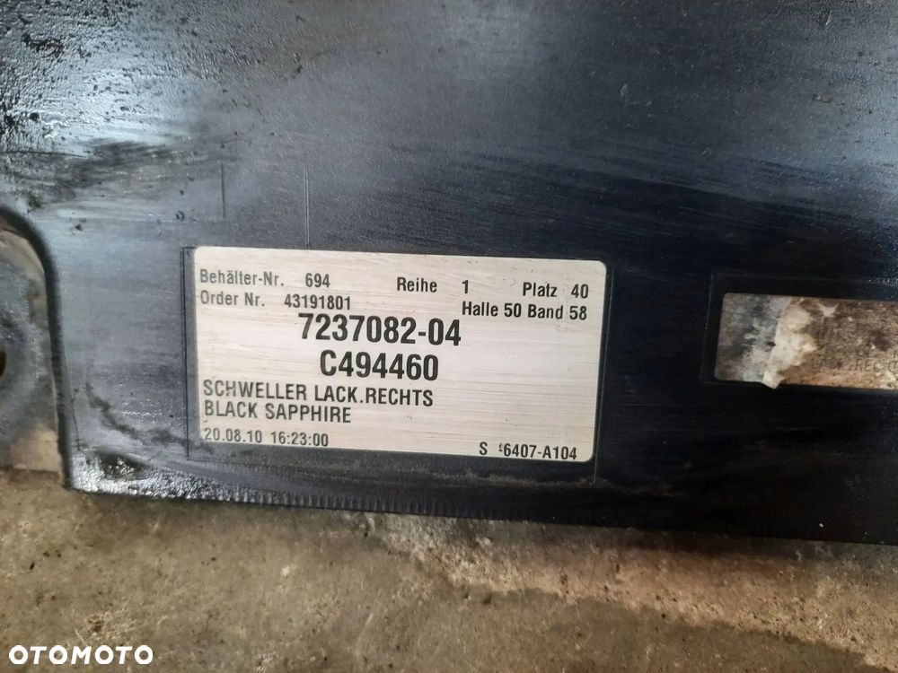 PRÓG NAKŁADKA PROGOWA PRAWA LISTWA BMW 5 F10 7184774 457/9 - 7