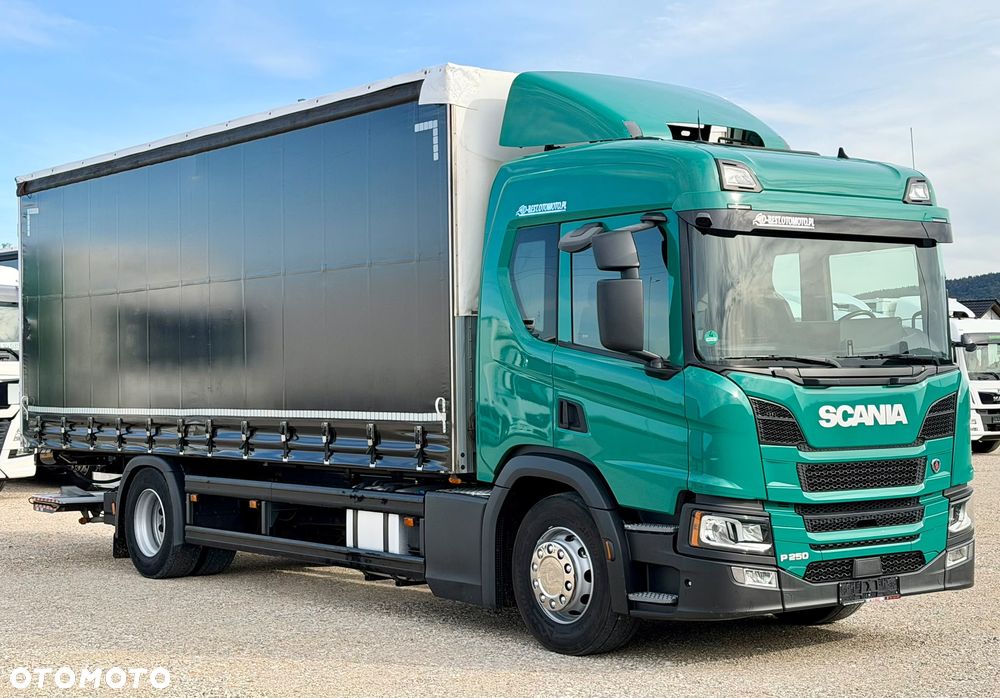 Scania P250 / FIRANKA / WINDA / 220 TYŚ KM / 18 EUROPALET / AUTOMAT / SYPIALKA / 2019 ROK / 9 520 KG ŁADOWNOŚCI / SILNIK 6 / 2019 ROK / JAK NOWA - 1