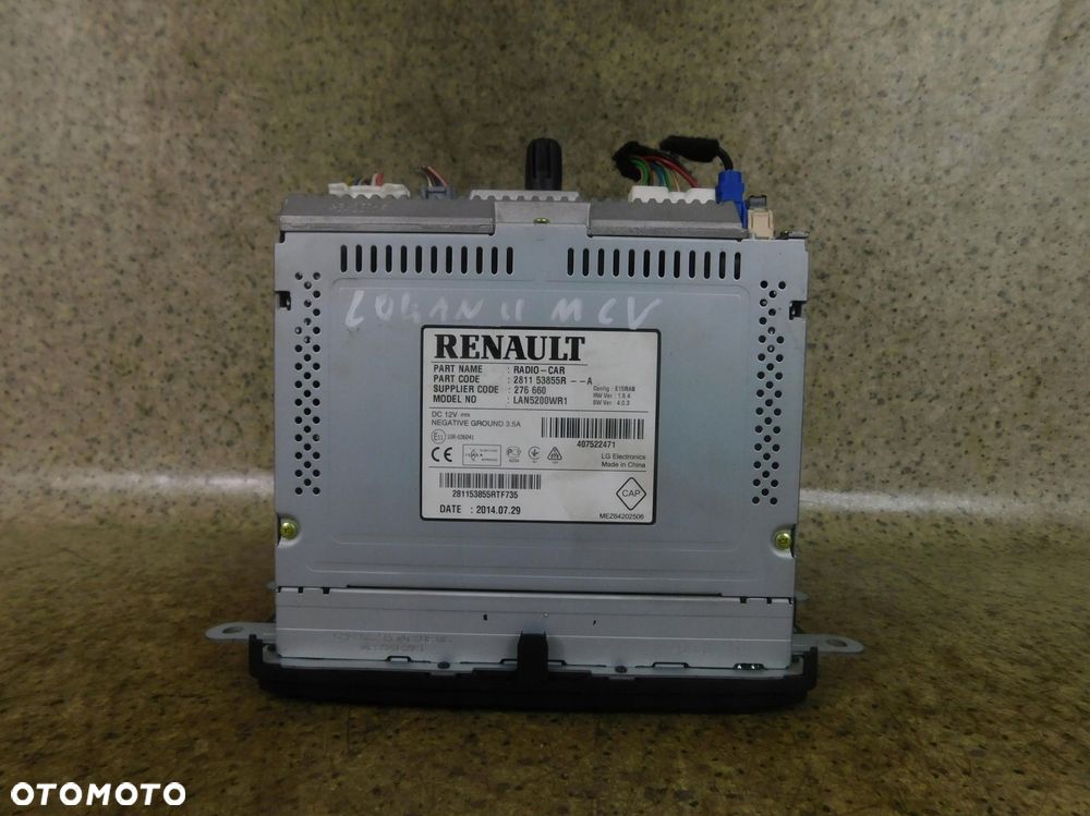 281153855R Radio Navi Aux Usb Dacia Dokker 1.5 Dci 2012-2021 - 5