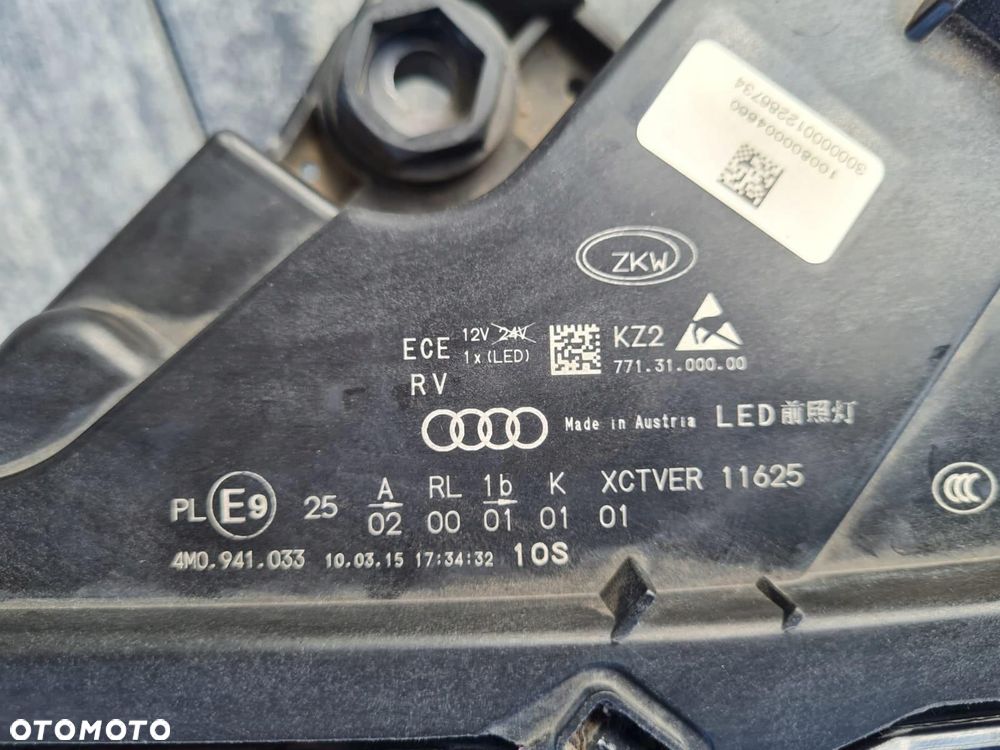 AUDI Q7 SQ7 4M 4M0 Lampy przód Full Led Dynamic 4M0941033 4M0941034 - 13