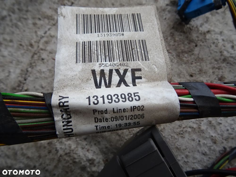 OPEL VECTRA C SIGNUM LIFT PRZEWODY WIĄZKA INSTALACJA ELEKTRYCZNA DESKI ROZDZIELCZEJ FULL - 2