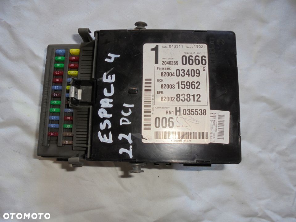 SKRZYNKA BSI ESPACE IV 8200283812 8200403409 - 1