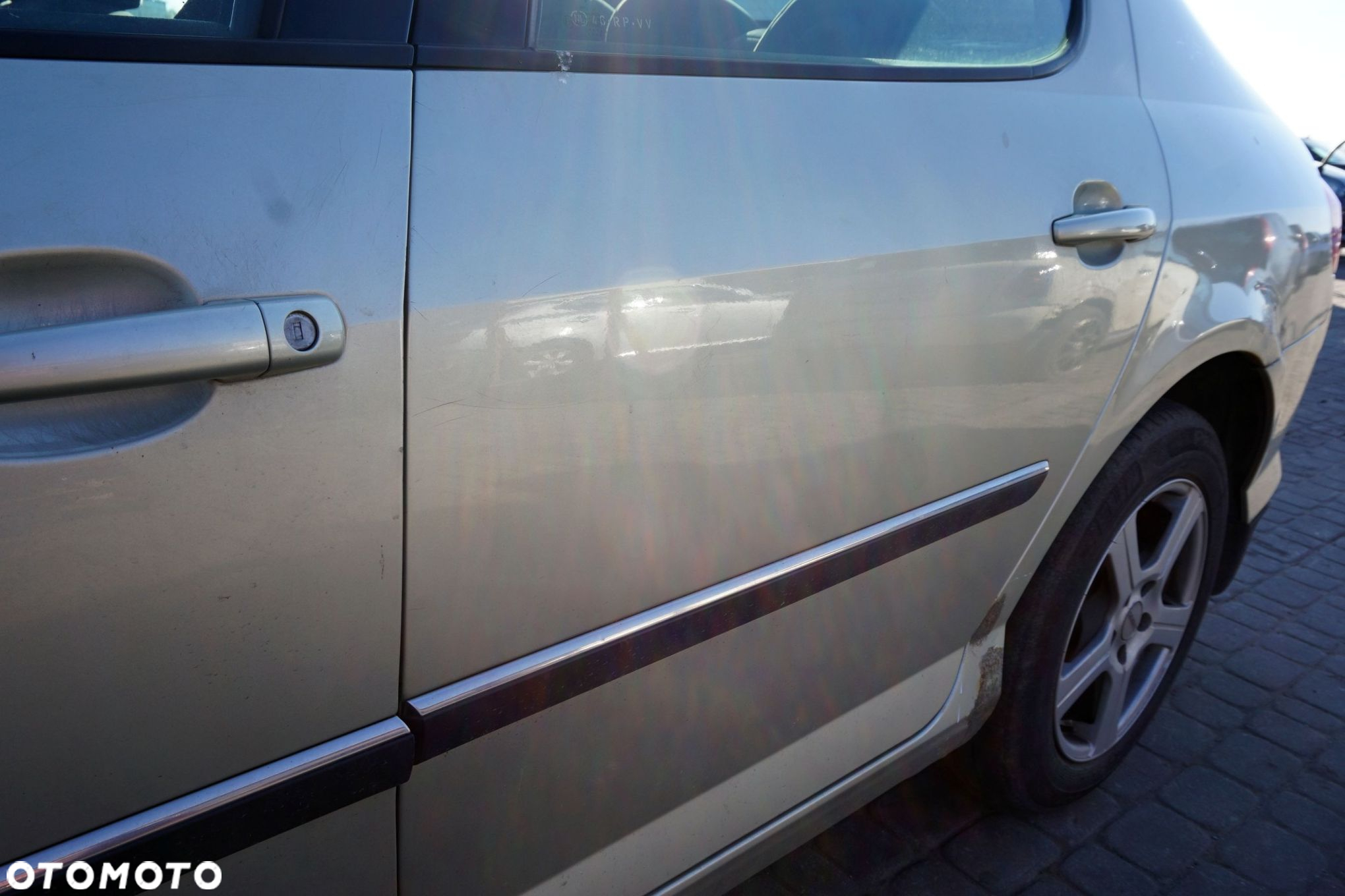 DRZWI TYLNE LEWE 407  SEDAN KCVD  ZŁOTY PEUGEOT 2004-2007 - 2