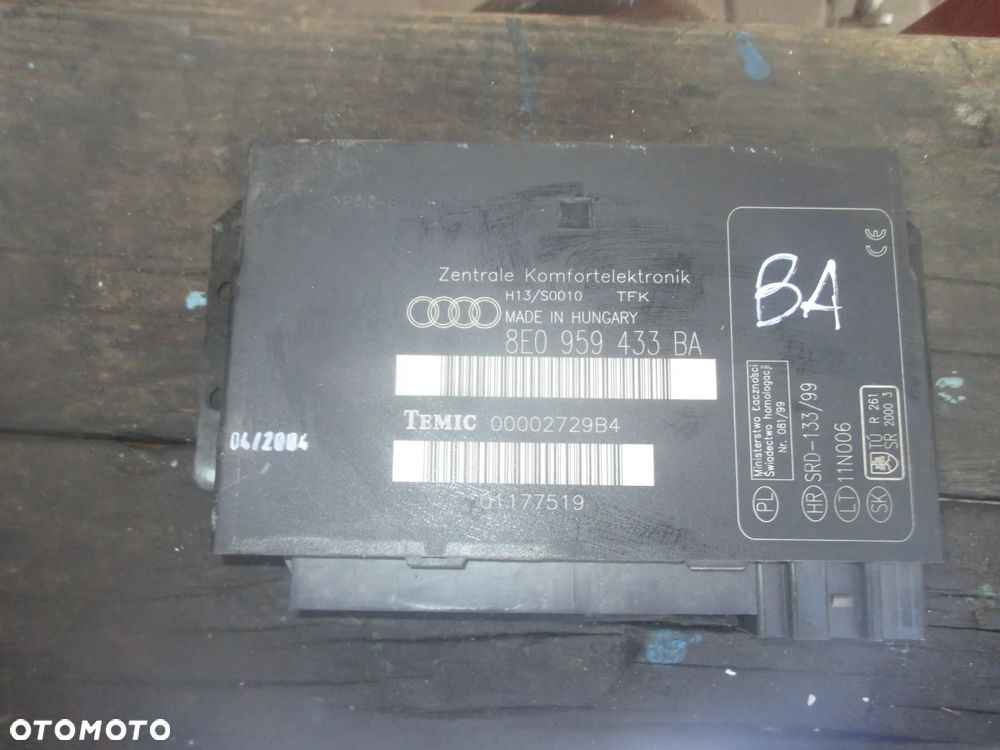 moduł komfortu Audi A4 B6 8E0959433BA - 1