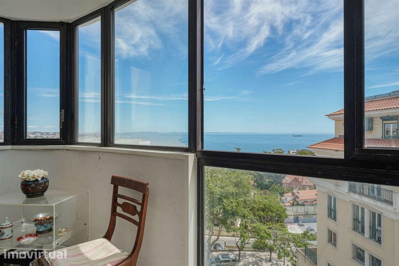 Apartamento de Charme T3 com Vista Frontal de Mar, Monte Estoril. - Grande imagem: 5/32