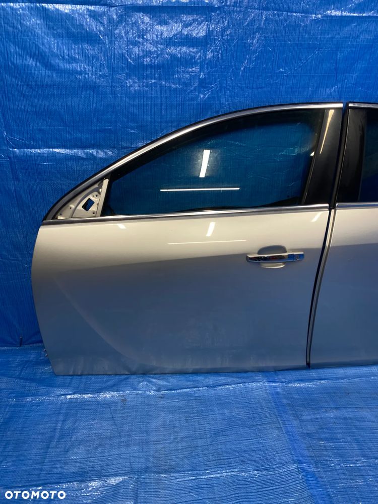 OPEL INSIGNIA A DRZWI LEWE LEWY PRZÓD PRZEDNIE TYŁ TYLNE SREBRNE Z176 KOMPLETNE - 5