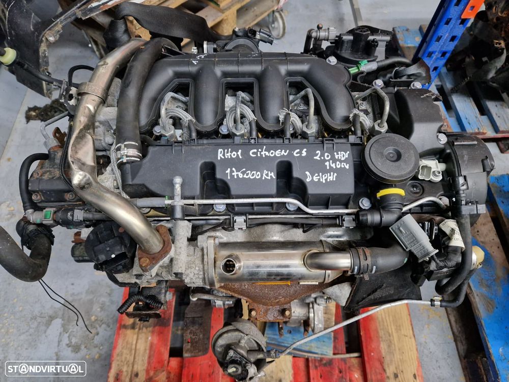 Motor usado RH01 CITROEN C5 2.0 HDI 140CV DELPHI PEUGEOT - 1