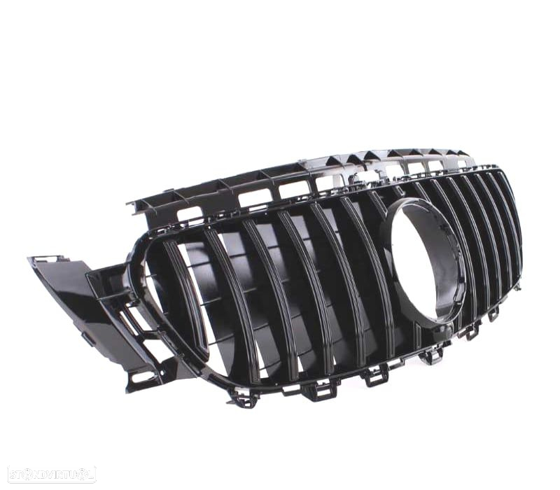 GRELHA FRONTAL MERCEDES W213 16-18 LOOK GT PRETO BRILHO - 2